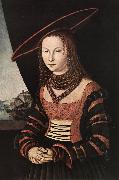 CRANACH, Lucas the Elder Portrait of a Woman dfg USA oil painting reproduction